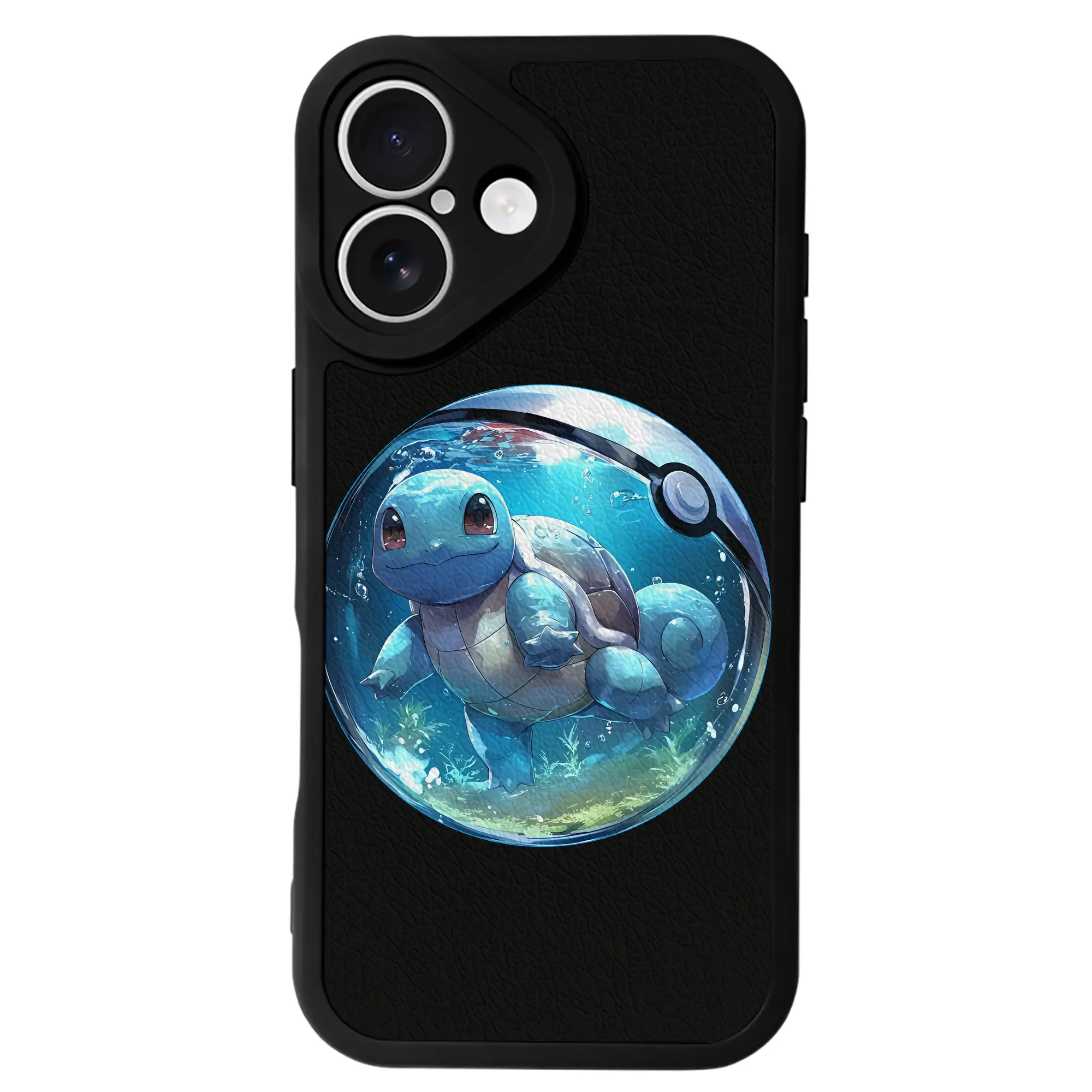 ポケモン グッズ,ゼニガメ - IPhone 16シリーズ対応 ・ シリコンスマホケース ・ レザー調 ・ 高精度フィット ・ 耐衝撃 ・ ワイヤレス充電対応 ・ 精密カット